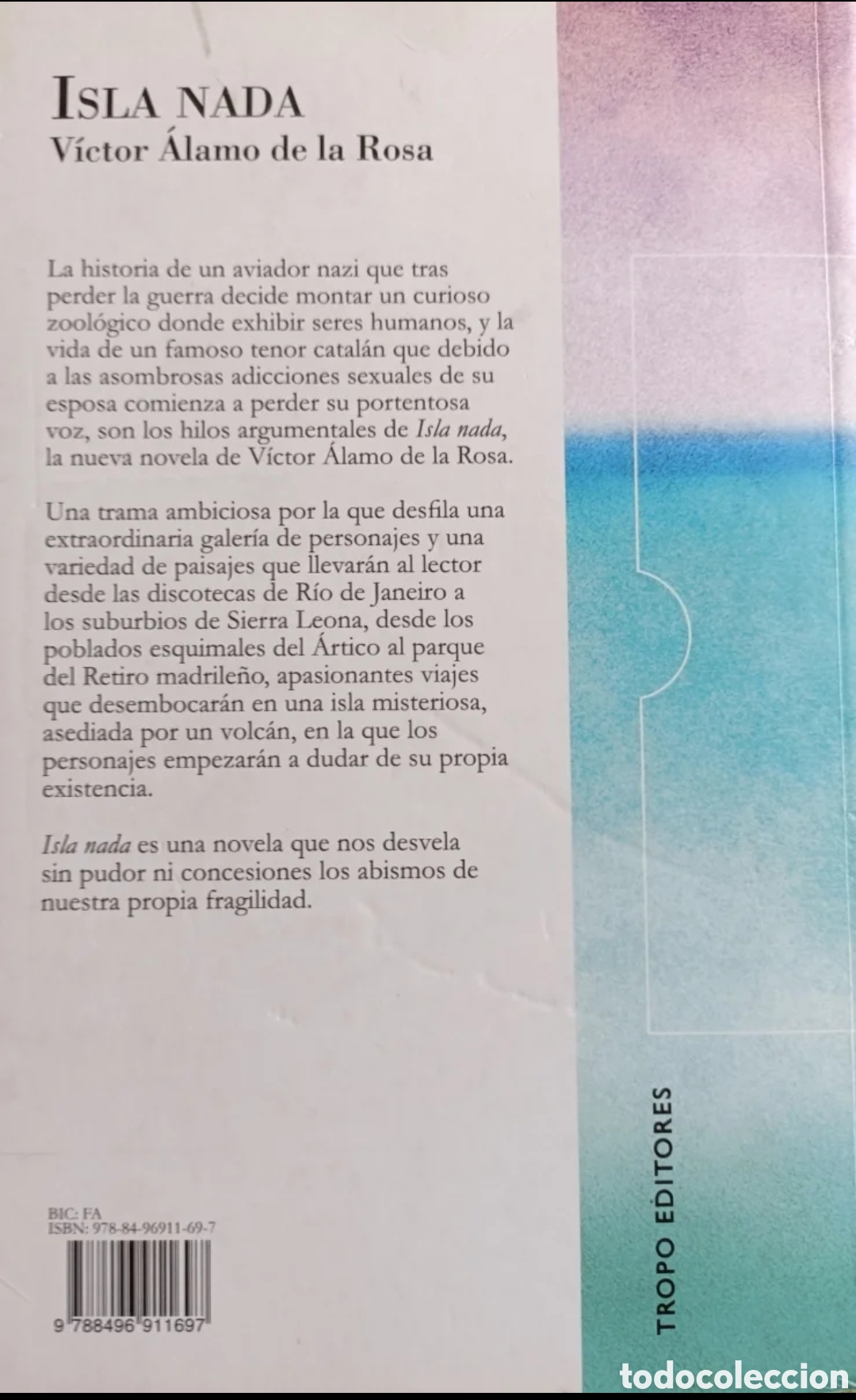 Libros: Isla nada. V&iacute;ctor &Aacute;lamo de la Rosa - Foto 2