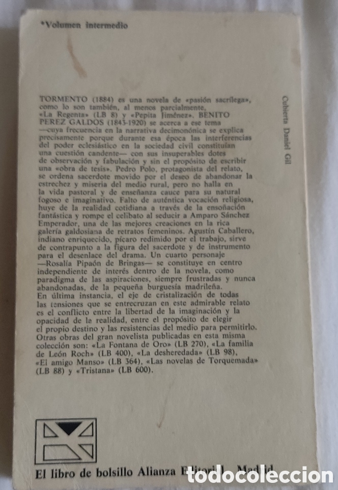 Libros: Tormento - Benito P&eacute;rez Gald&oacute;s - Foto 3