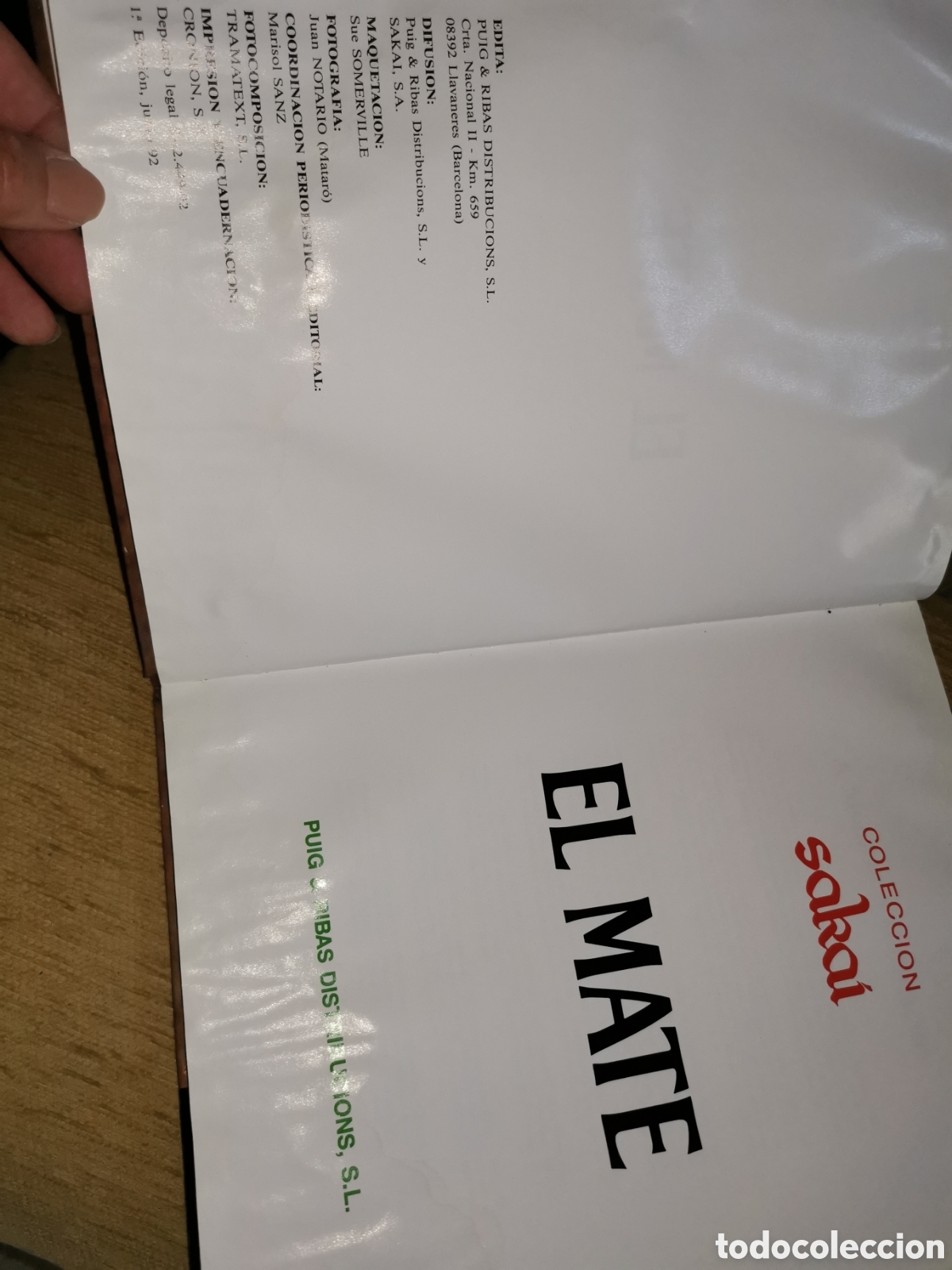 Libros: Libro, el mate, colecci&oacute;n sakai, a&ntilde;o 1992 - Foto 5