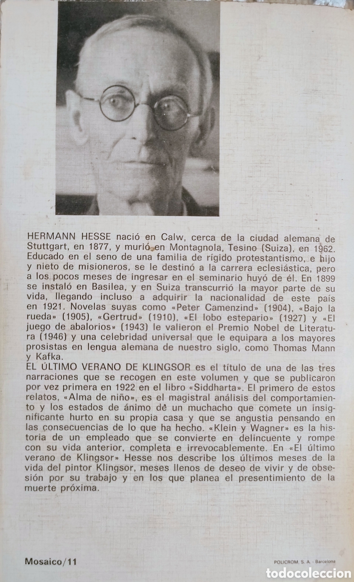 Libros: EL &Uacute;LTIMO VERANO DE KLINGSOR - Foto 2