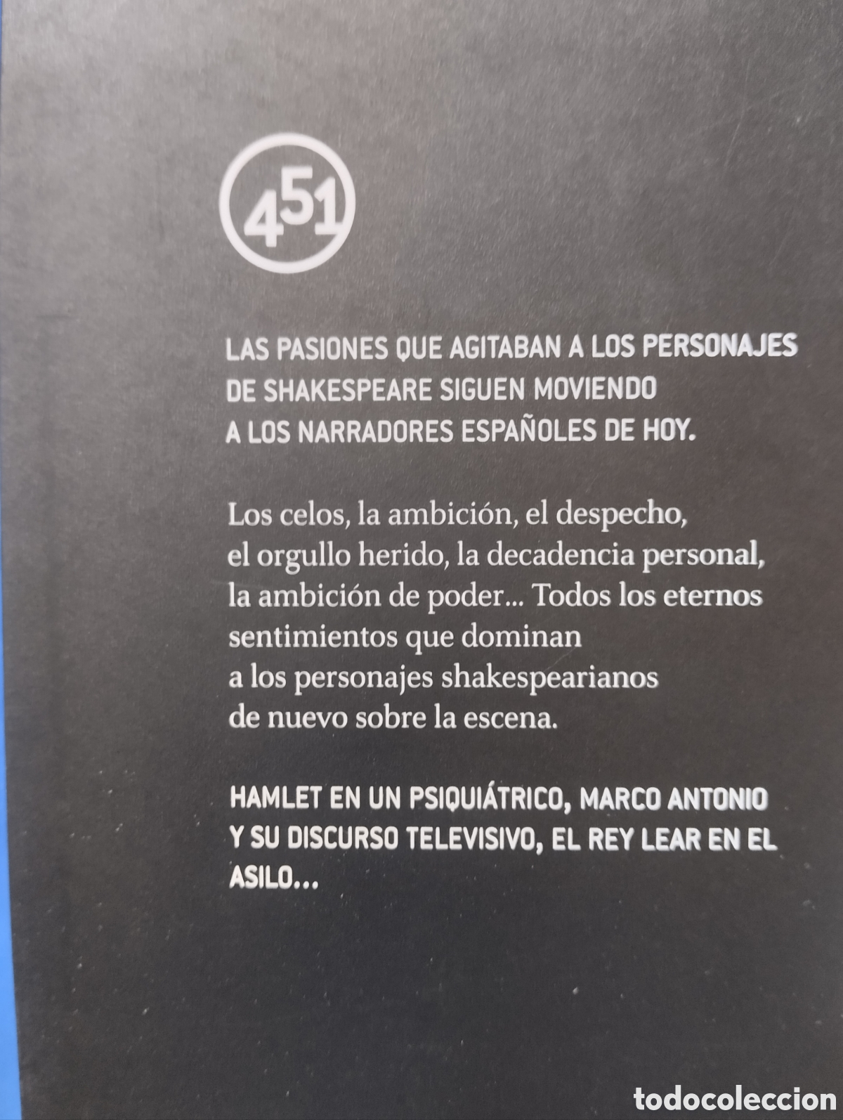 Libros: NUEVO TRAGEDIAS DE SHAKESPEARE. PRIMERA EDICI&Oacute;N. 451 EDITORES - Foto 8