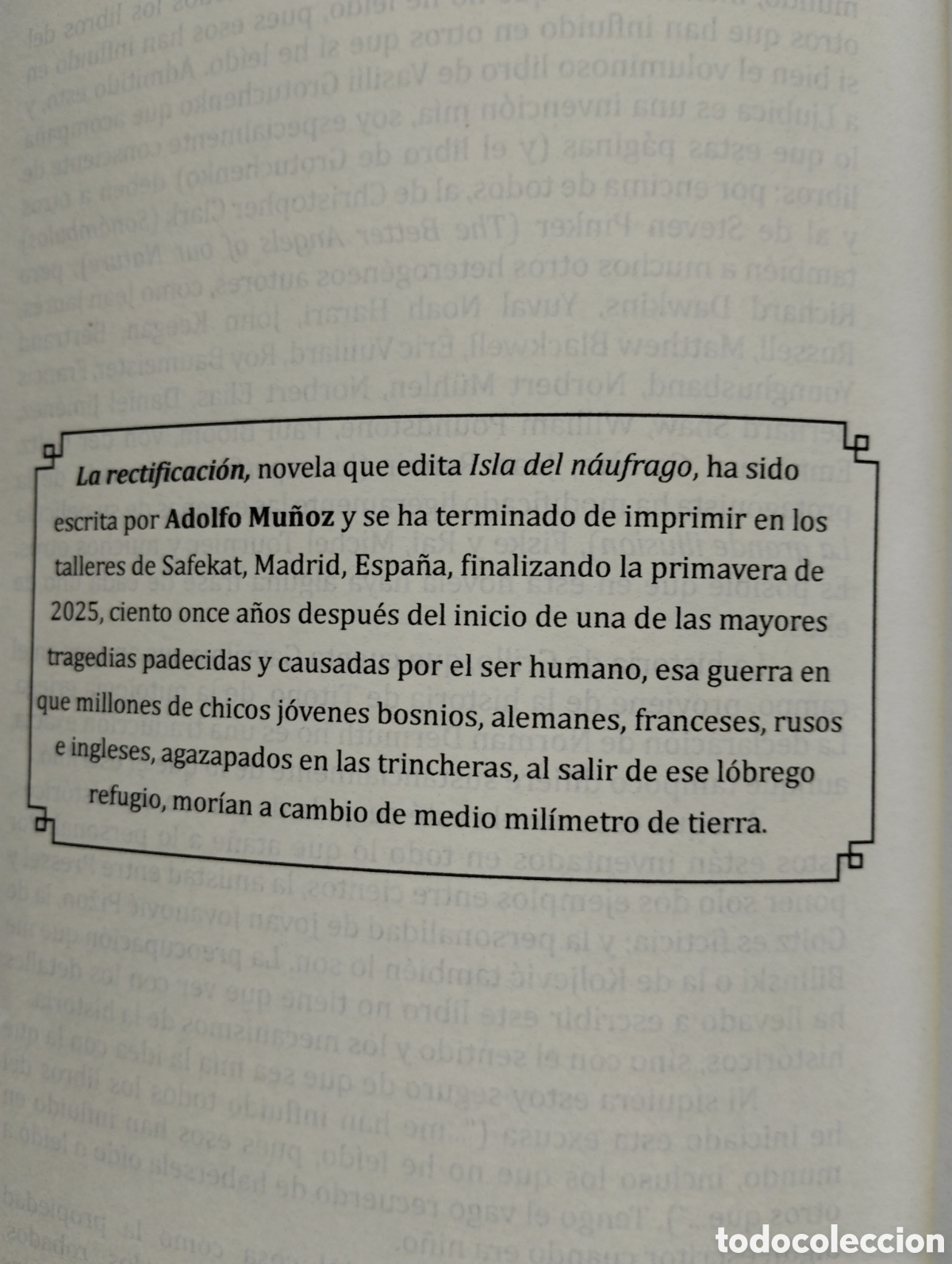 Libros: LA RECTIFICACI&Oacute;N, ADOLFO MU&Ntilde;OZ - Foto 22