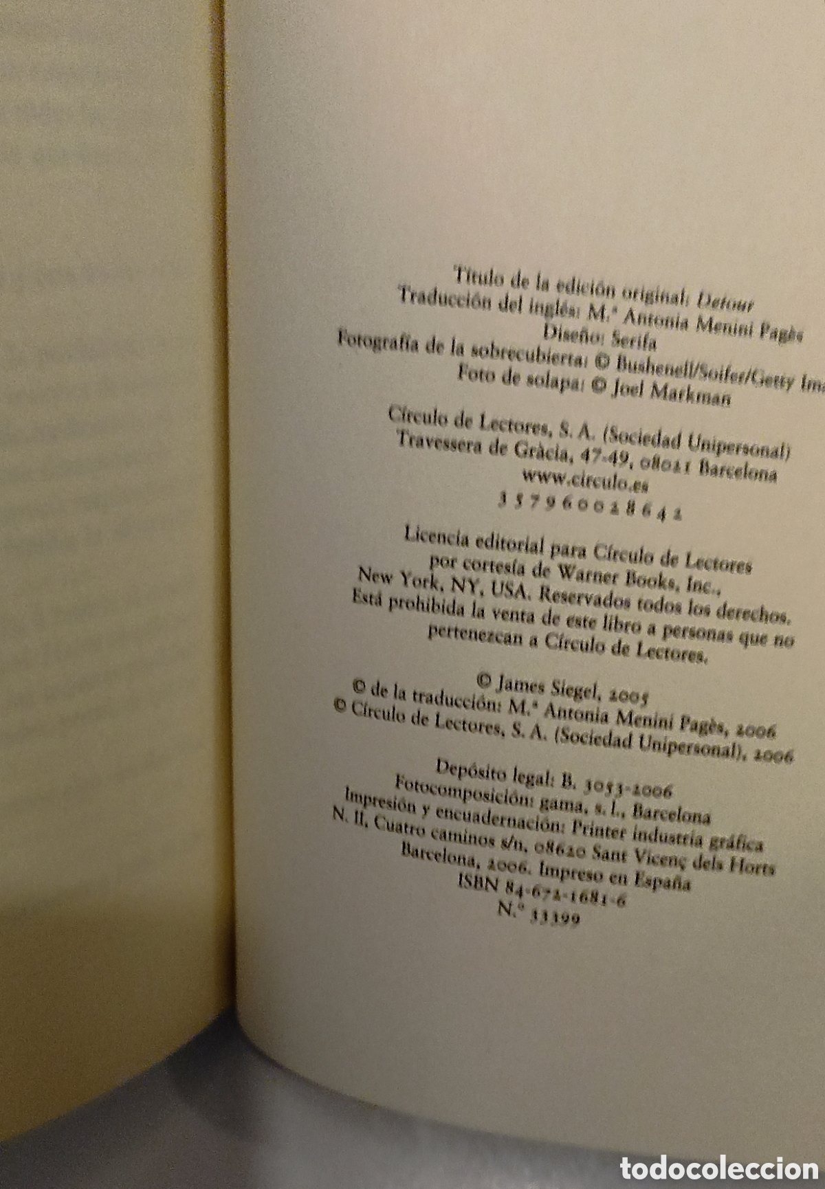 Libros: Desesperados - James Siegel - Circulo de Lectores - Foto 3