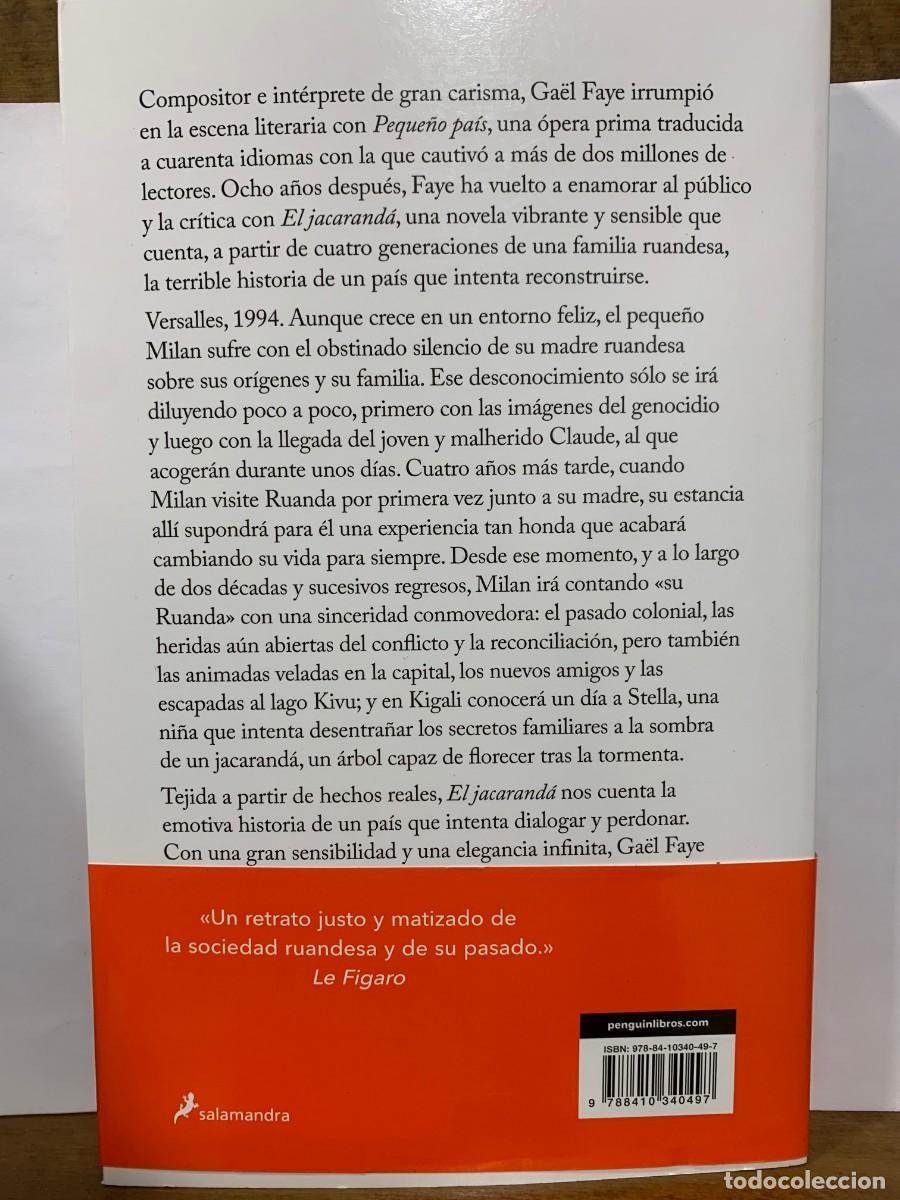 Libros: EL JACARANDA, GAEL FAYE, SALAMANDRA - Foto 2