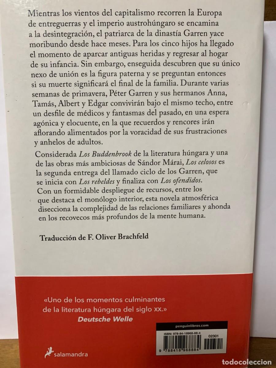 Libros: LOS CELOSOS SANDOR MARAI, SALAMANDRA - Foto 2