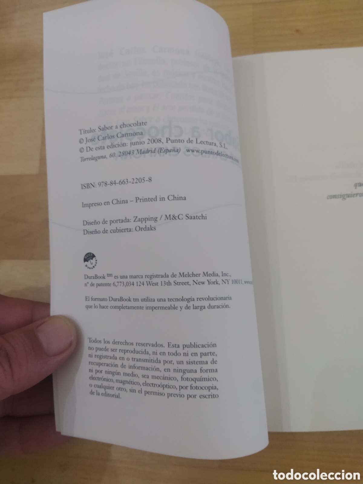 Libros: SABOR A CHOCOLATE - JOS&Eacute; CARLOS CARMONA - Foto 2