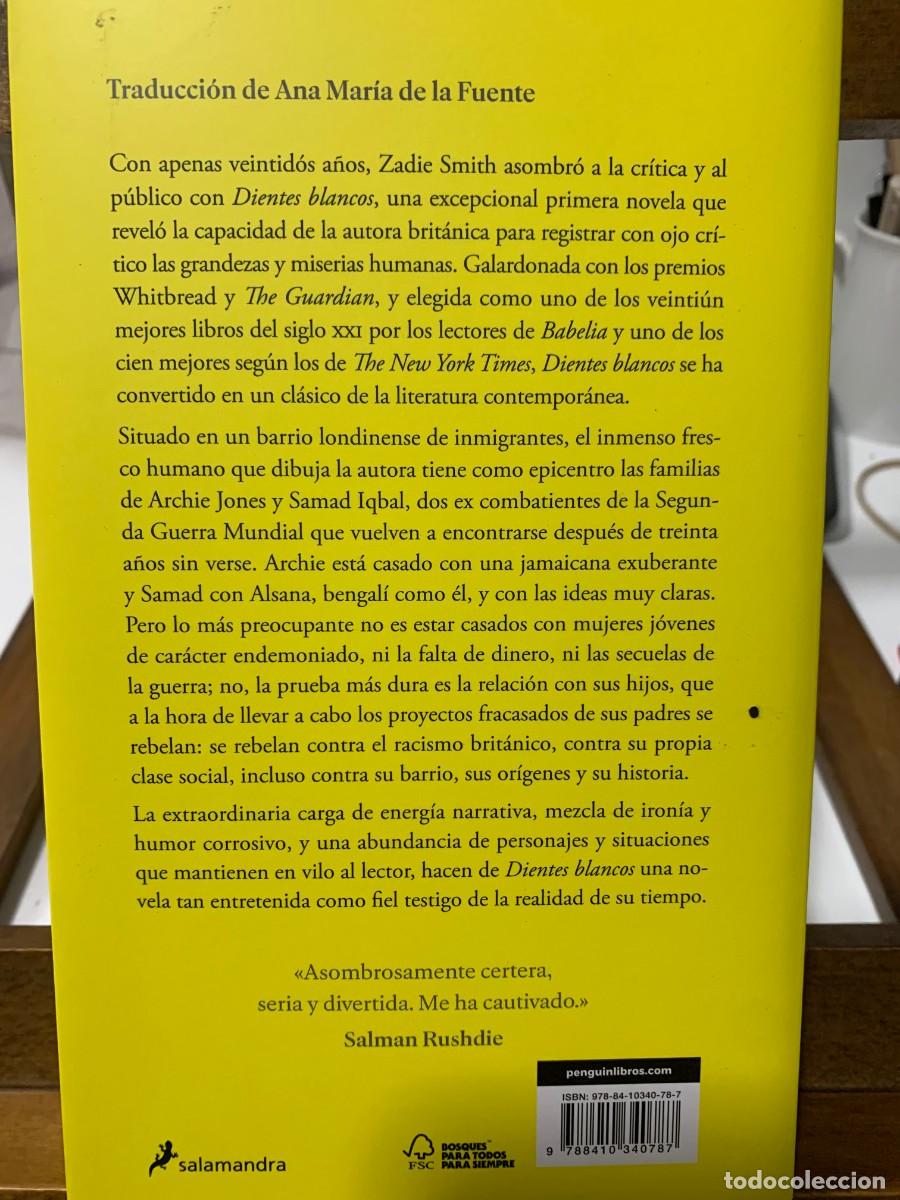 Libros: DIENTES BLANCOS, ZADIE SMITH, SALAMANDRA - Foto 2