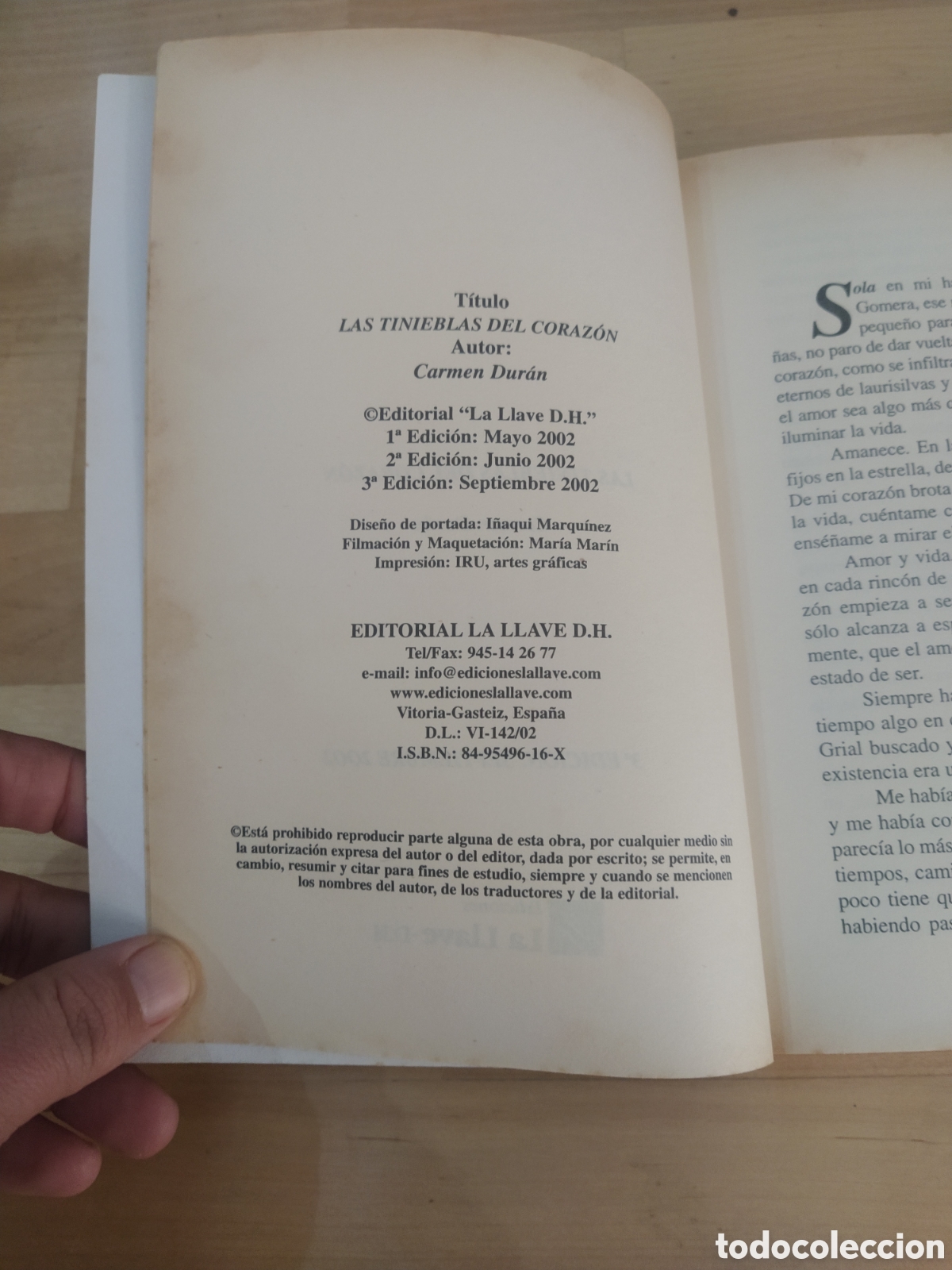 Libros: LAS TINIEBLAS DEL CORAZ&Oacute;N - CARMEN DUR&Aacute;N - Foto 2