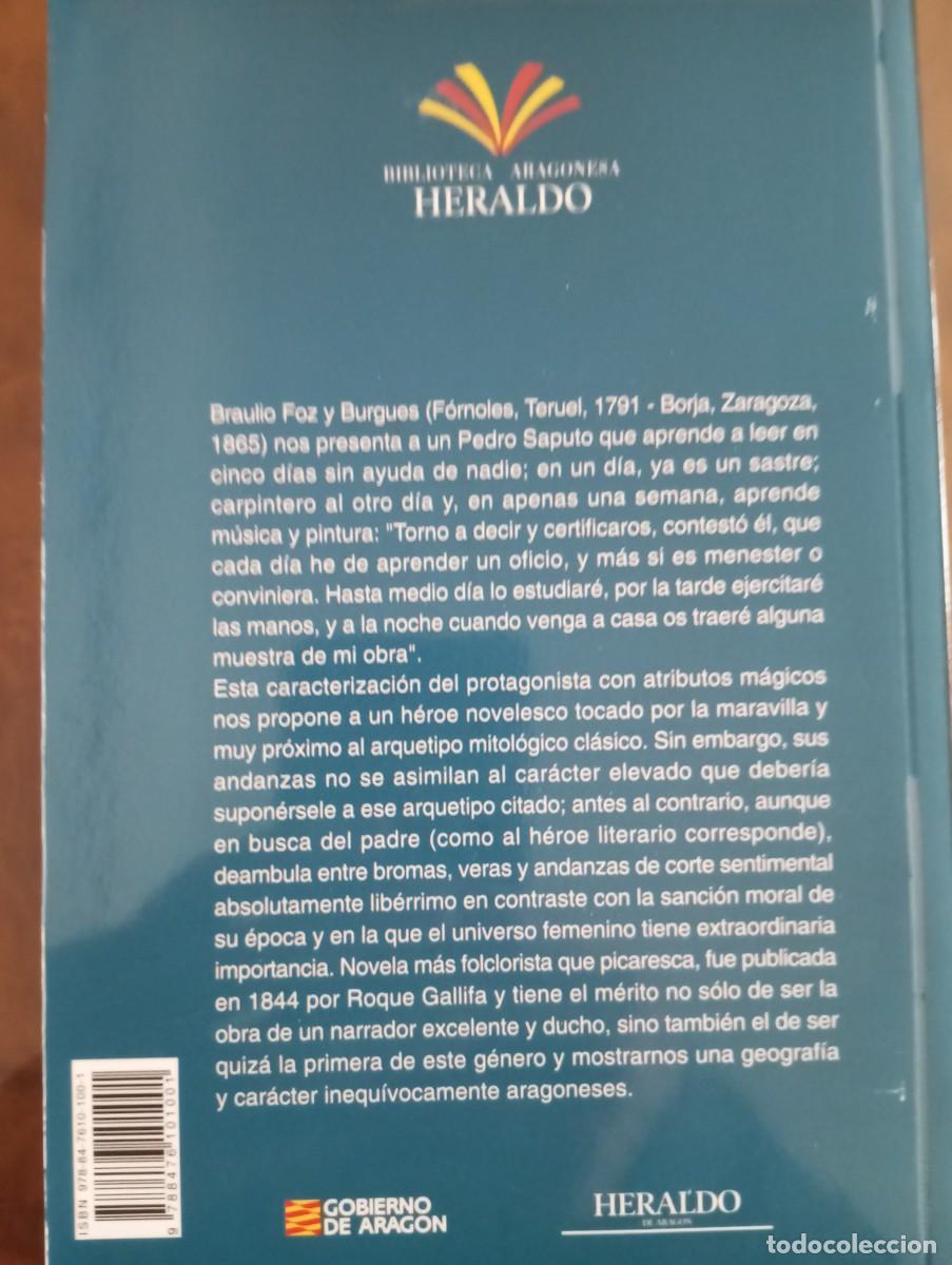 Libros: VIDA DE PEDRO SAPUTO, BRAULIO FOZ, 2010 - Foto 2