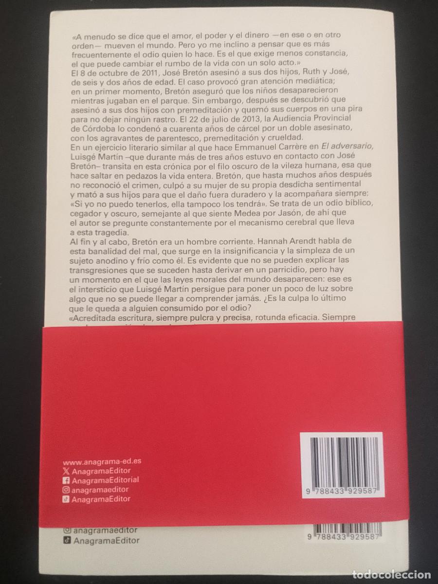 Libros: El Odio - Luisg&eacute; Mart&iacute;n (2 ejemplares) - Foto 2