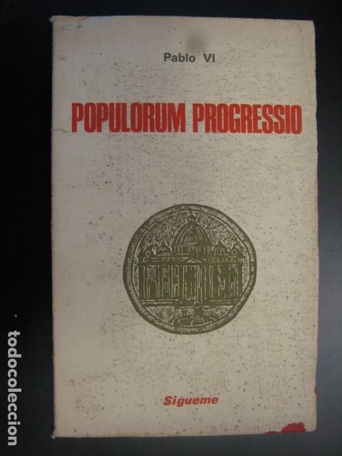 Libros: PABLO VI - POPULORUM PROGRESSIO - EDICIONES S&Iacute;GUEME - Foto 1