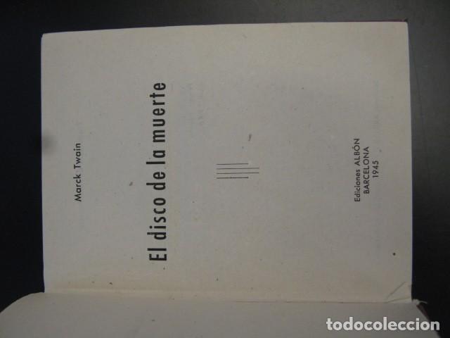 Libros: MARCK TWAIN. EL DISCO DE LA MUERTE. - Foto 2