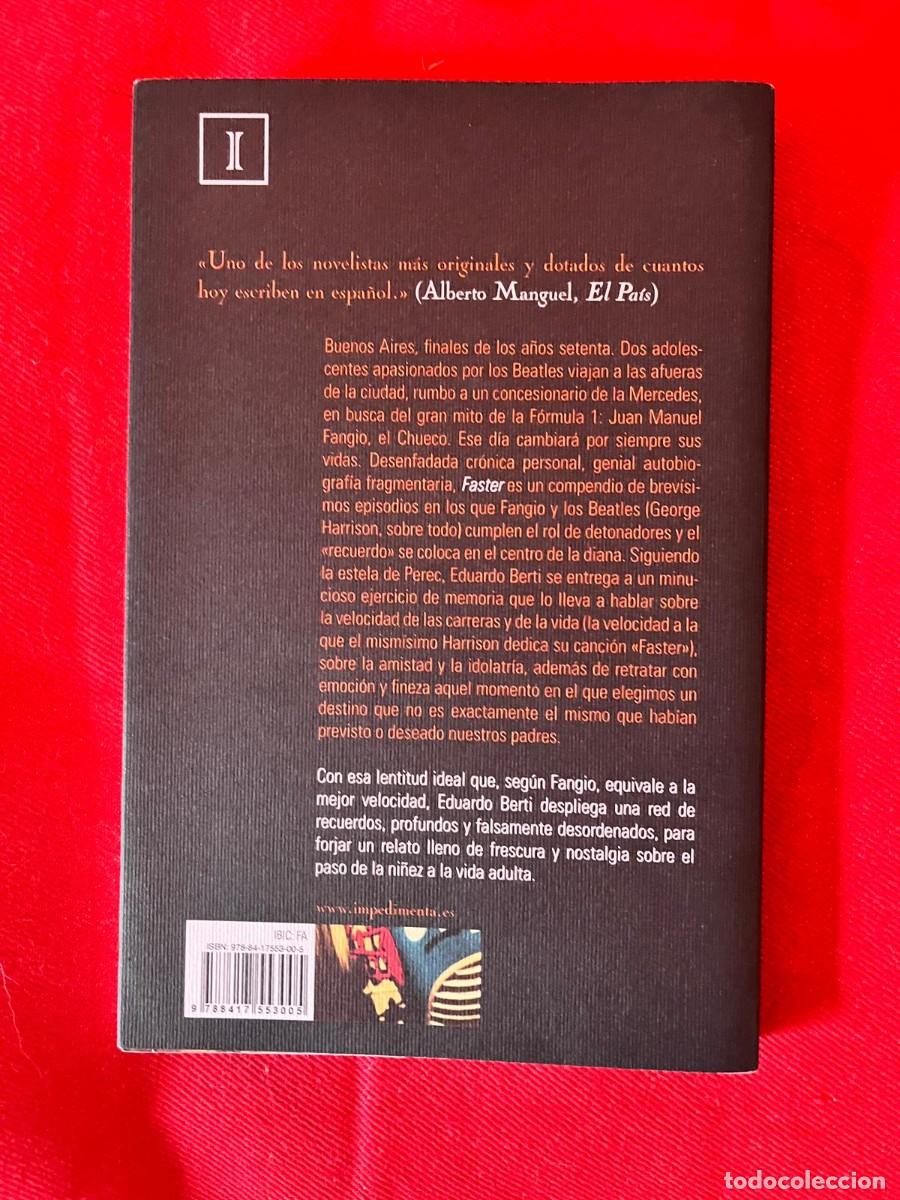 Libros: FASTER / EDUARDO BERTI / EDITORIAL IMPEDIMENTA - Foto 2