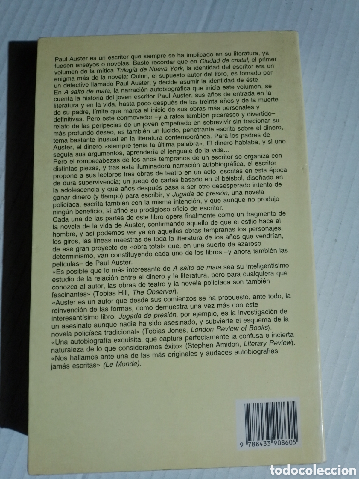 Libros: A SALTO DE MATA - PAUL AUSTER - Foto 2