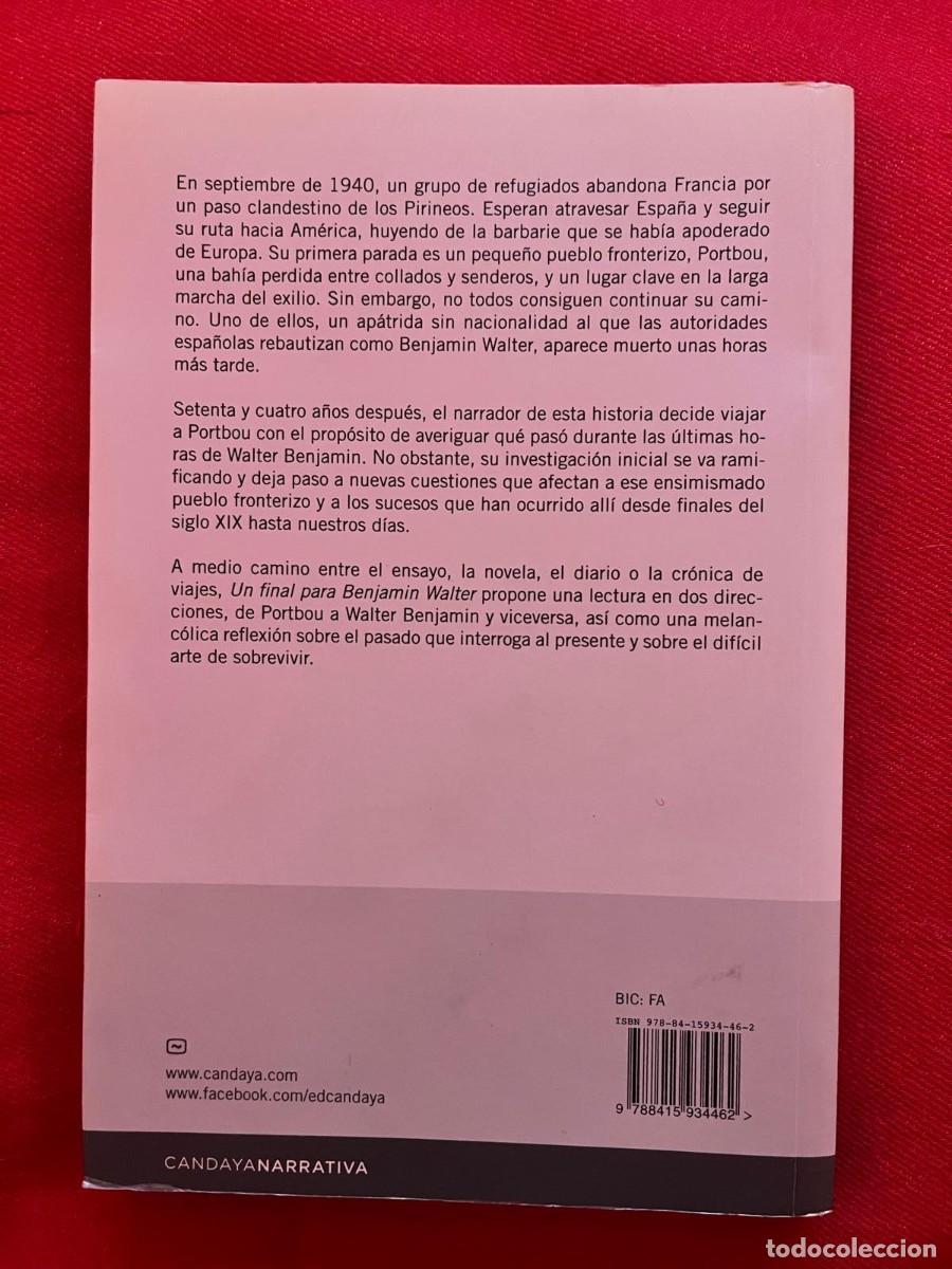 Libros: UN FINAL PARA BENJAMIN WALTER / &Aacute;LEX CHICO / EDICIONES CANDAYA - Foto 2