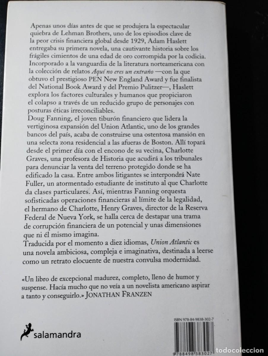 Libros: UNION ATLANTIC (HASLETT, SALAMANDRA) - Foto 2