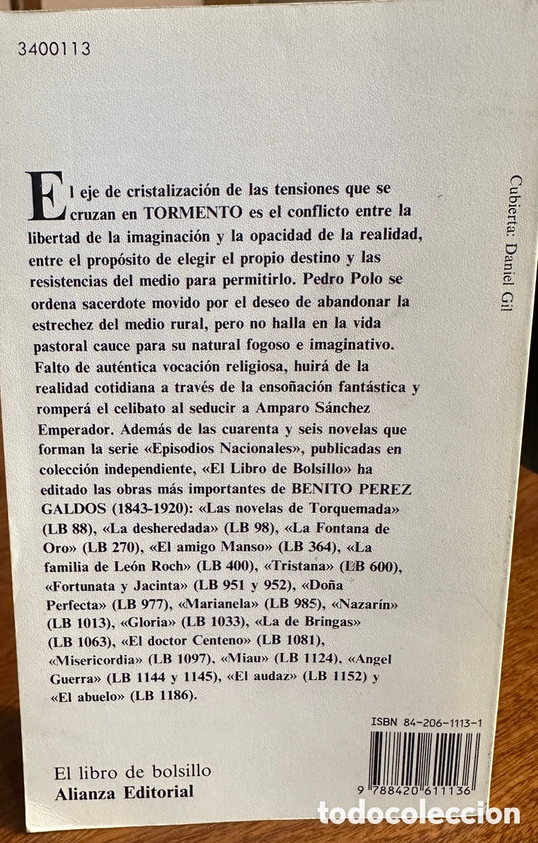 Libros: Libro Tormento. Benito P&eacute;rez Galdos. - Foto 2