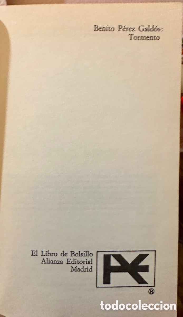 Libros: Libro Tormento. Benito P&eacute;rez Galdos. - Foto 3