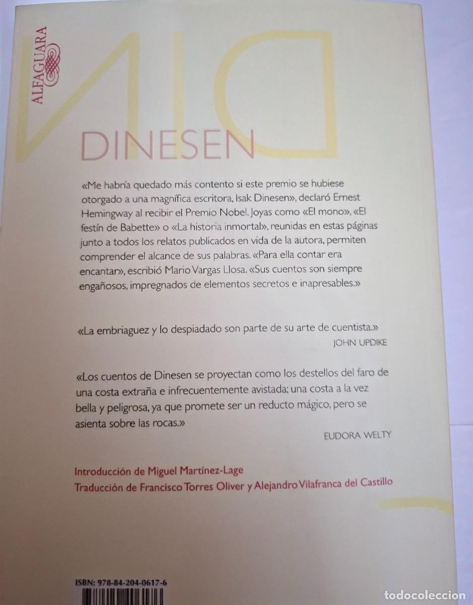 Libros: DINESEN: CUENTOS REUNIDOS - Foto 2