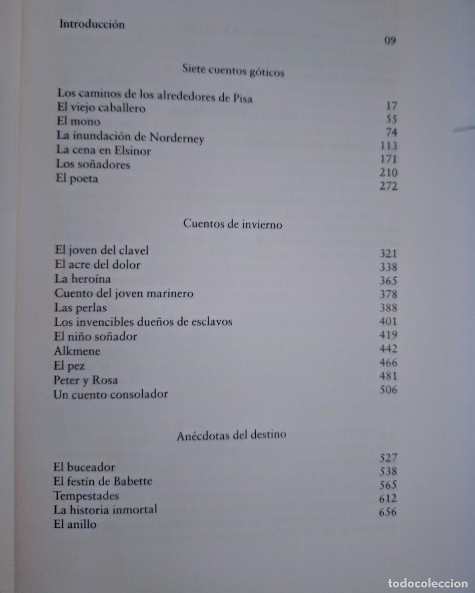 Libros: DINESEN: CUENTOS REUNIDOS - Foto 6