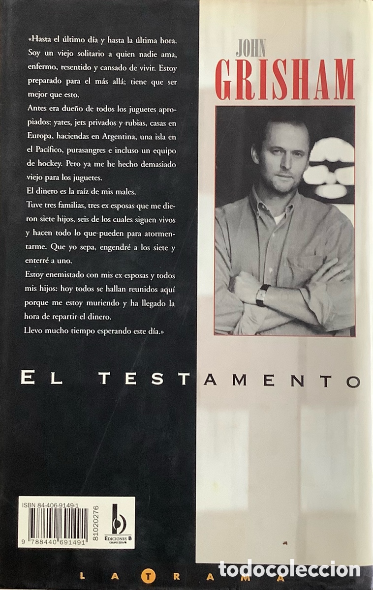 Libros: El testamento de Jhon Grisham - Foto 2