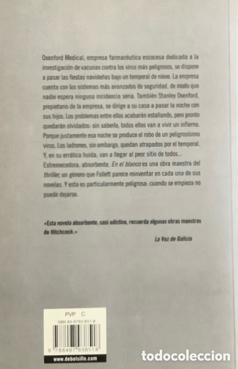 Libros: Enel blanco de Ken Follet - Foto 2