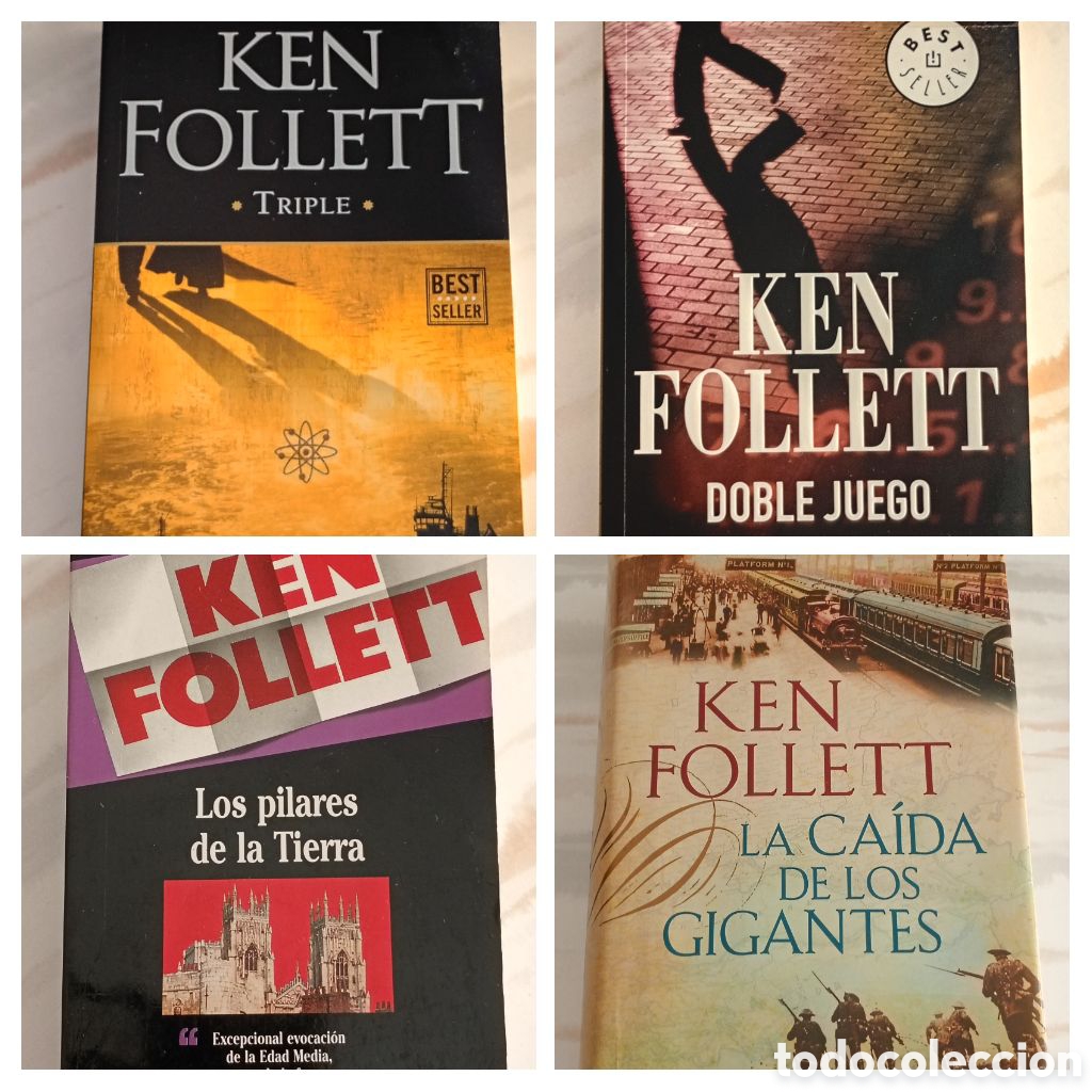 Libros: KEN FOLLETT LOTE DE 4 NOVELAS