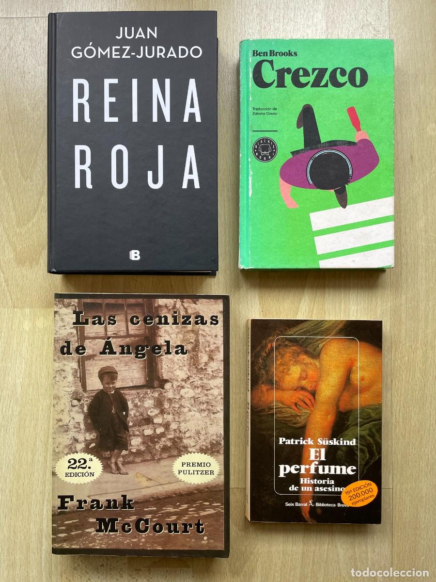 Libros: LOTE DE CUATRO LIBROS: REINA ROJA, CREZCO, EL PERFUME Y LAS CENIZAS DE &Aacute;NGELA