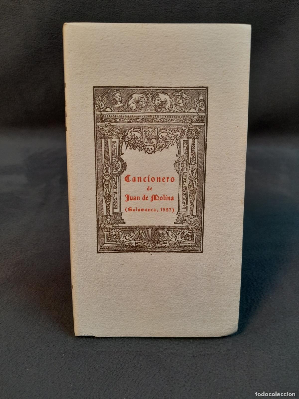 Libros: L-5429. CANCIONERO DE JUAN DE MOLINA (SALAMANCA, 1527). EDITORIAL CASTALIA, 1952.
