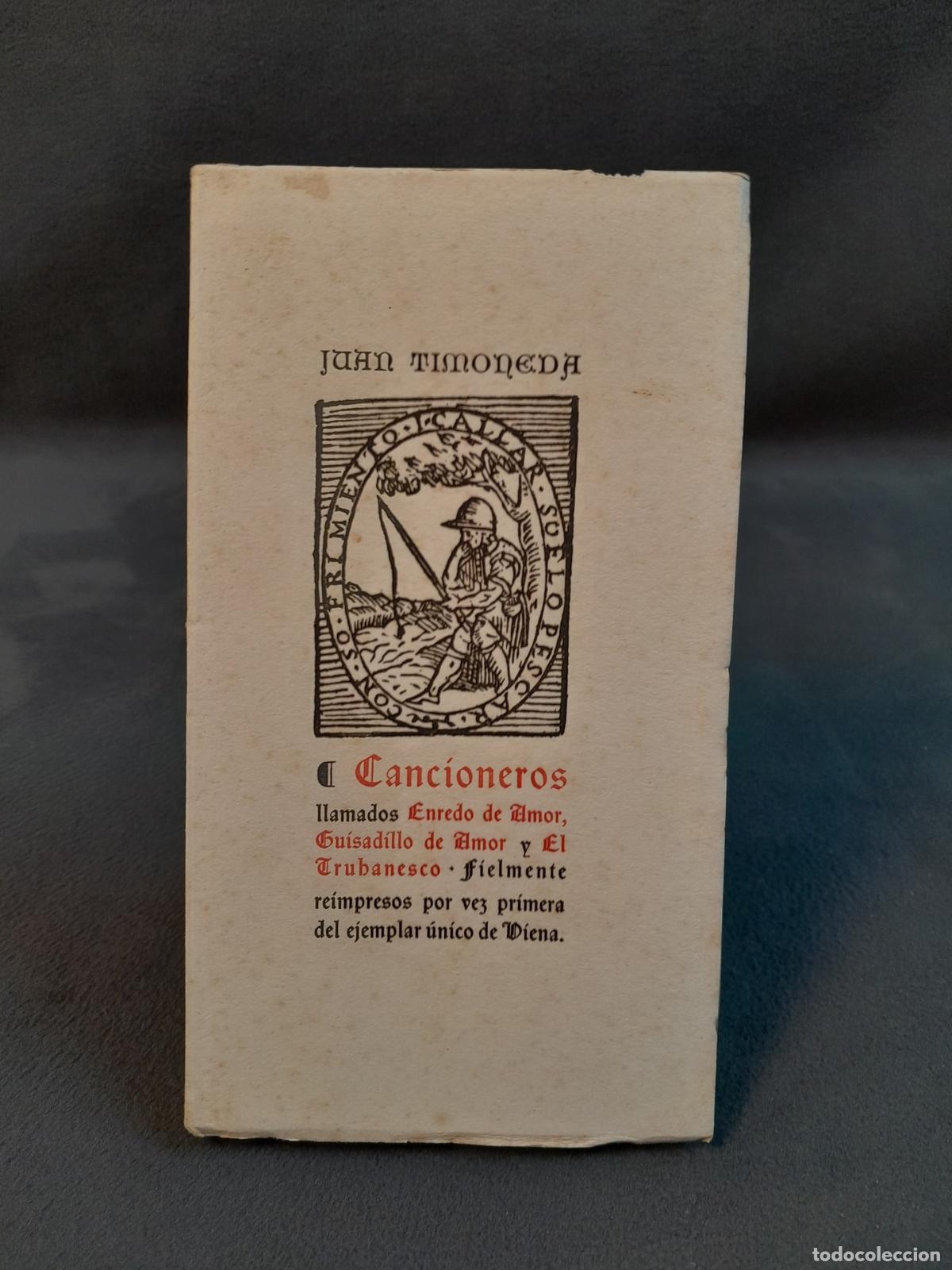 Libros: L-160. CANCIONEROS LLAMADOS ENREDO DE AMOR, GUISADILLO DE AMOR Y EL TRUHANESCO (1573). 1951.