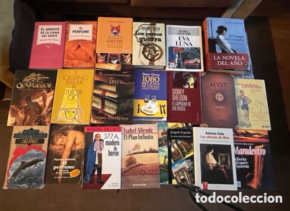 Libros: 75 libros casi todos son novelas