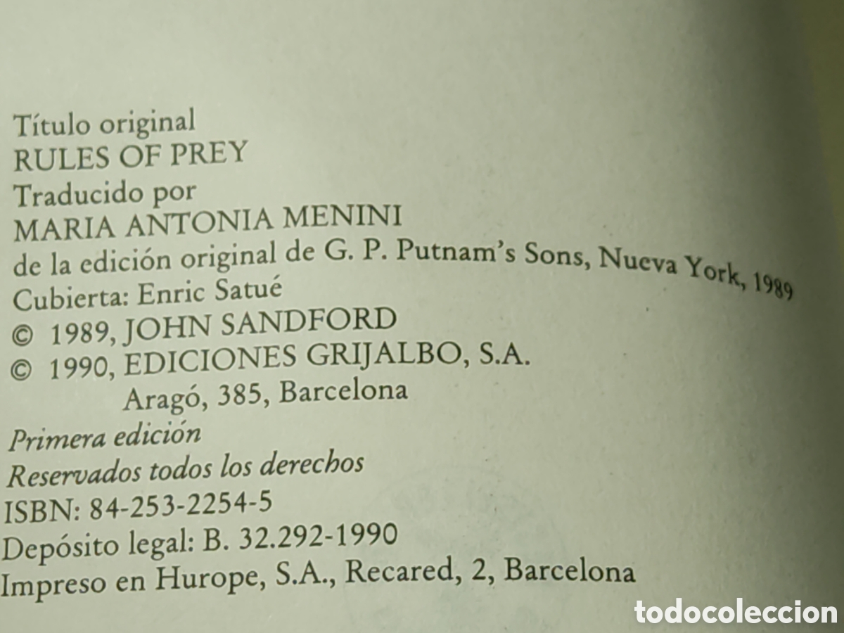 Libros: Las reglas del juego & John Sandford - Foto 4