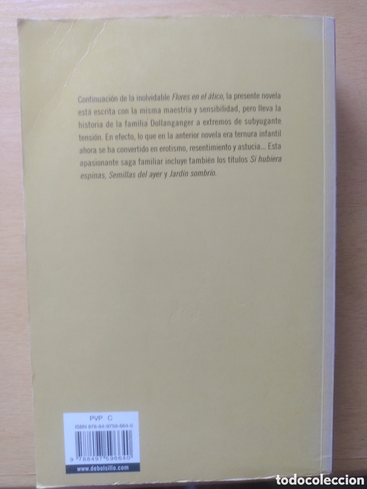 Libros: Libro P&eacute;talos Al Viento - V C Andrews - Foto 2