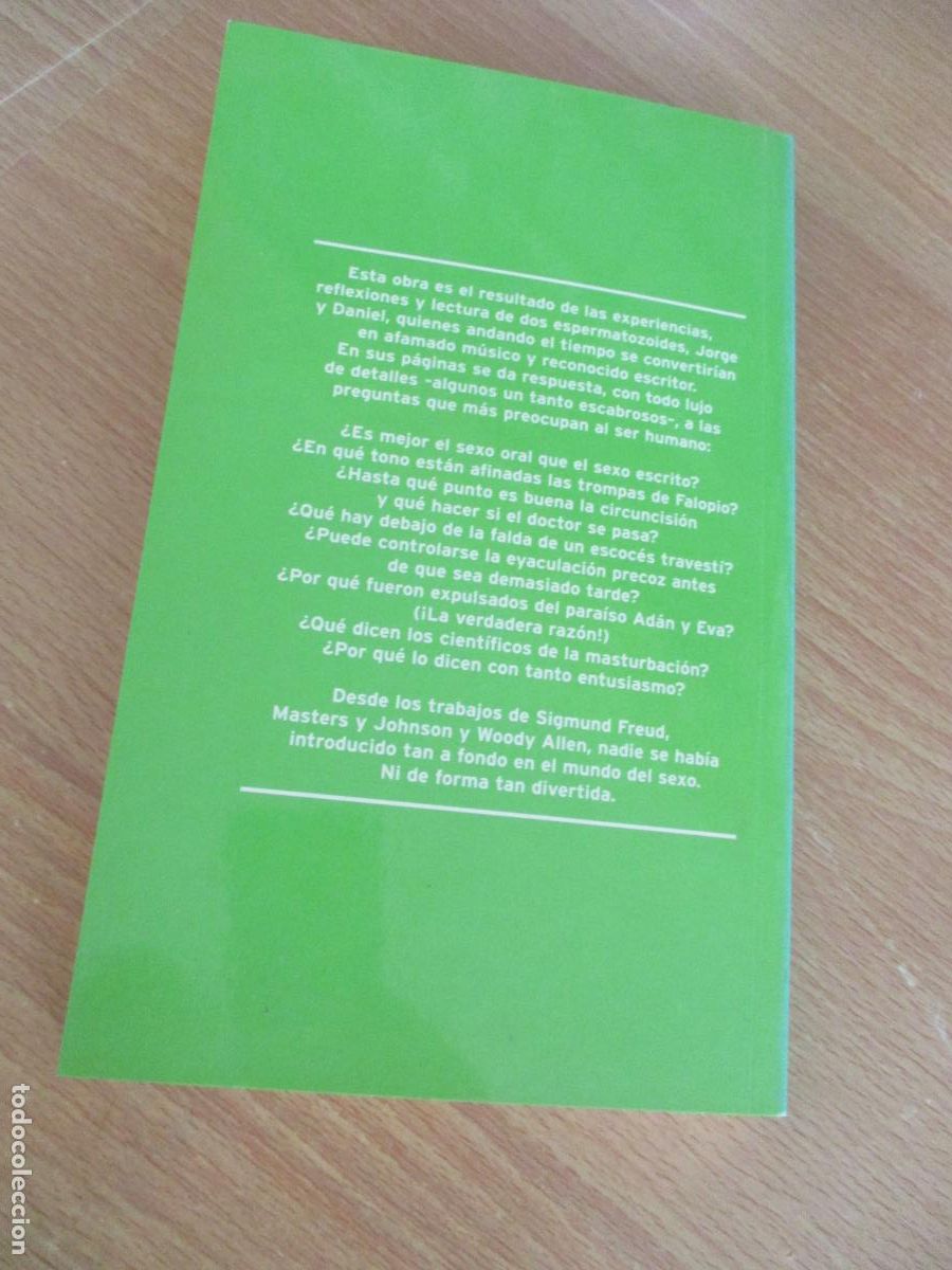 Libros: JORGE MARONNA y DANIEL SAMPER- CONFESIONES DE UN ESPERMATOZOIDE-2000 - Foto 5