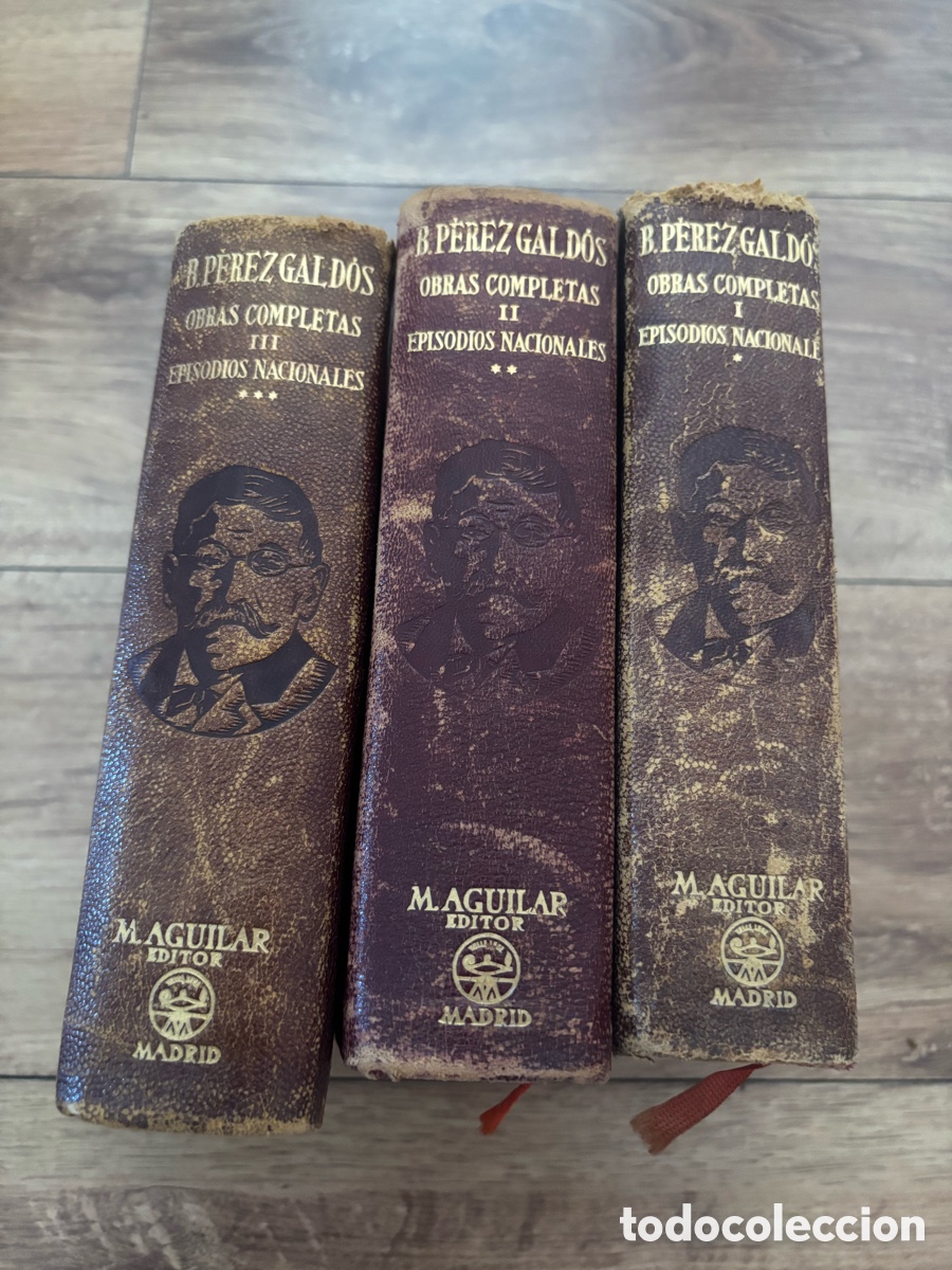 Libros: Obras completas Benito P&eacute;rez Gald&oacute;s. Tres vol&uacute;menes.