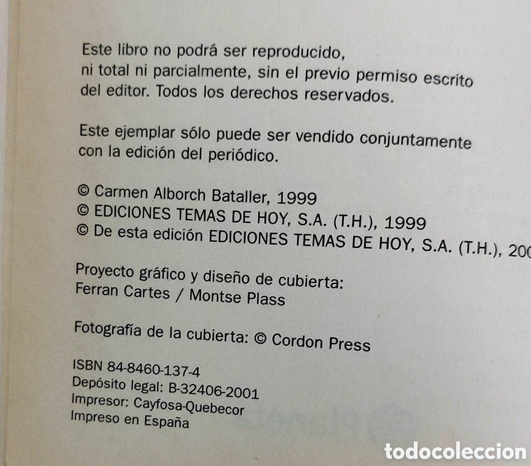 Libros: Carmen Alborch. &rdquo;SOLAS&rdquo; - Foto 2