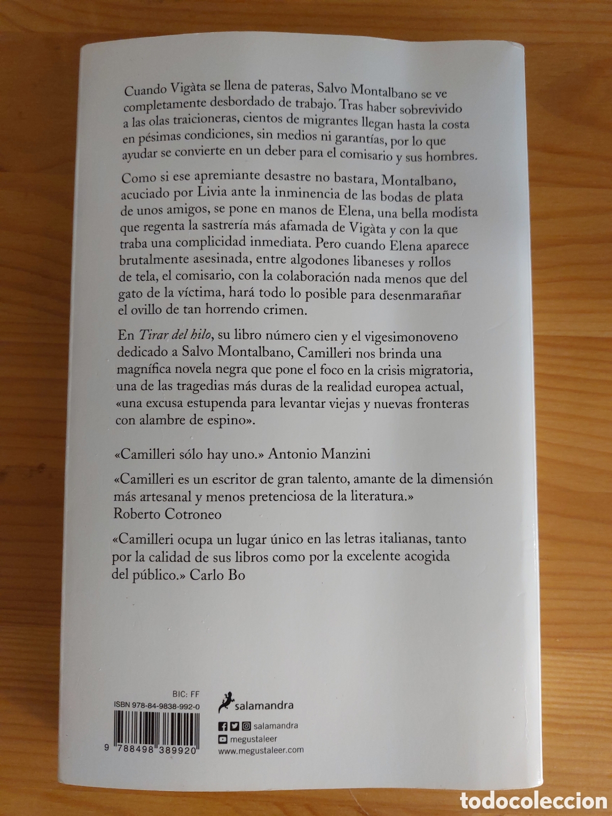 Libros: Tirar del hilo. Andrea Camilieri - Foto 4