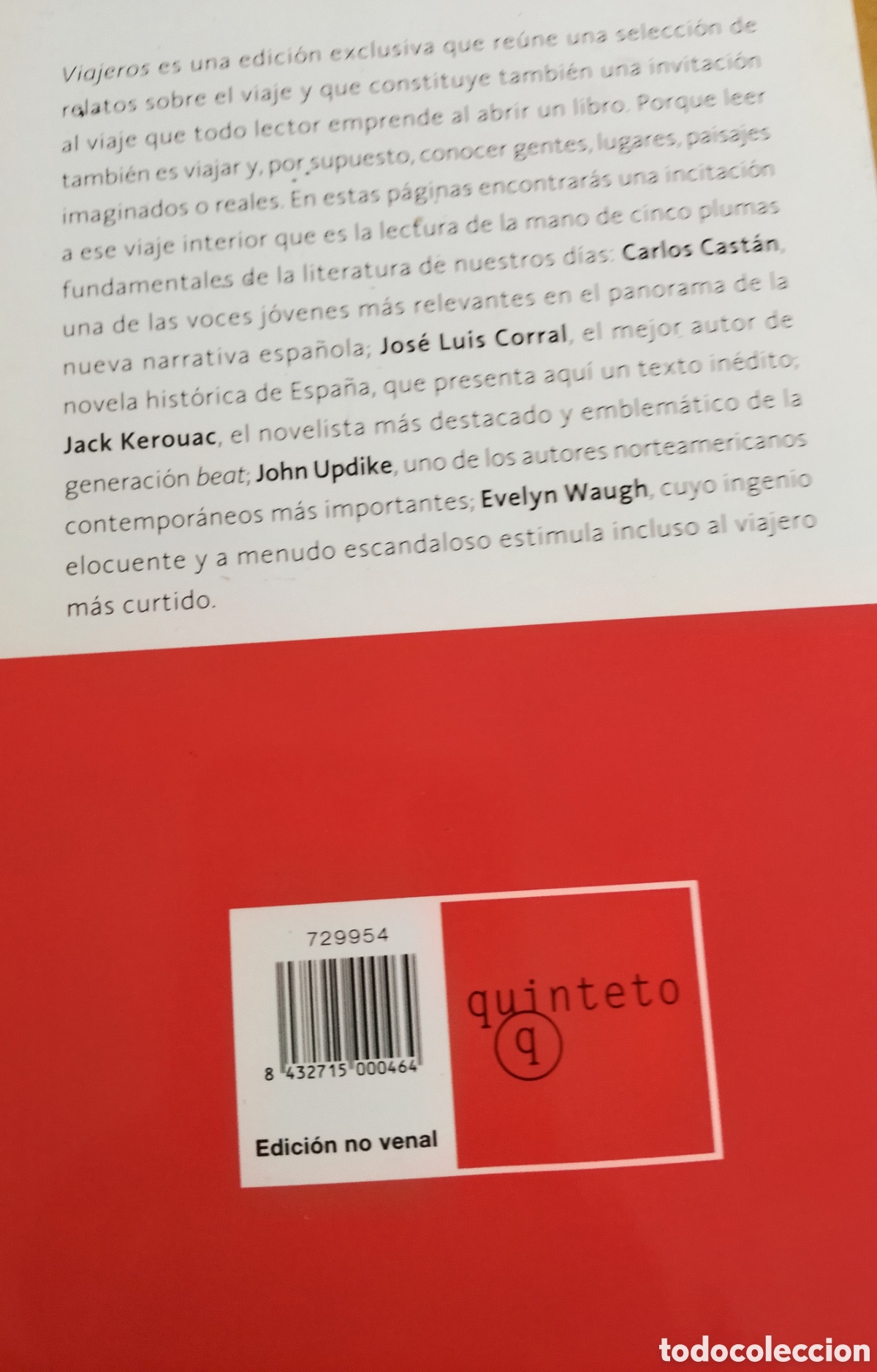 Libros: Libro &rdquo; Viajeros&rdquo; relatos Ed.Quinteto - Foto 8