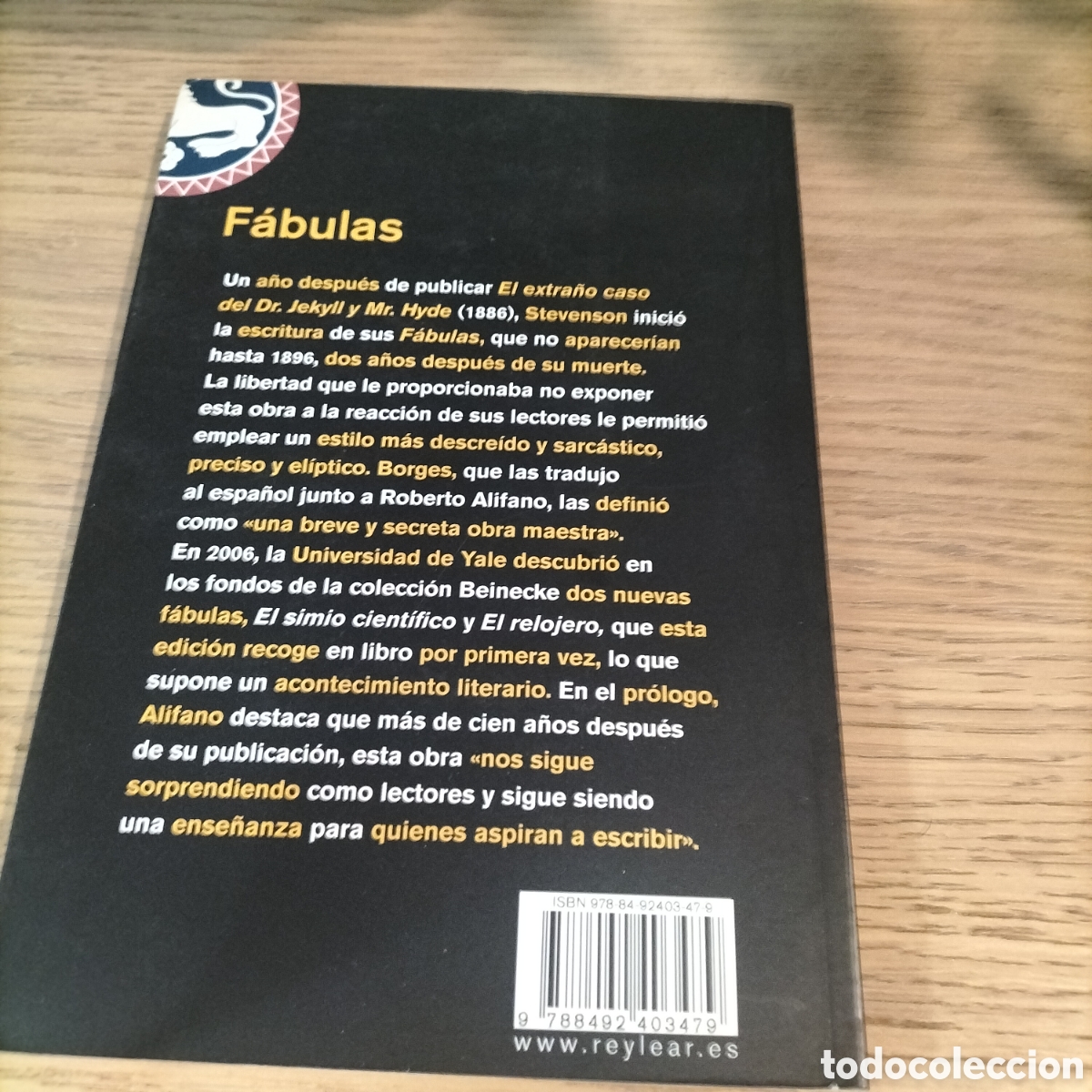 Libros: F&Aacute;BULAS - ROBERT LOUIS STEVENSON - EDIT. REY LEAR - NUEVO - Foto 2