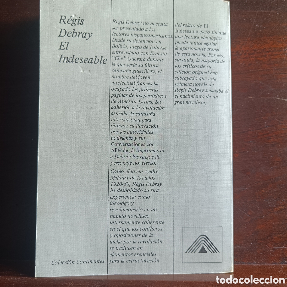 Libros: EL INDESEABLE.Regis Debray - Foto 2