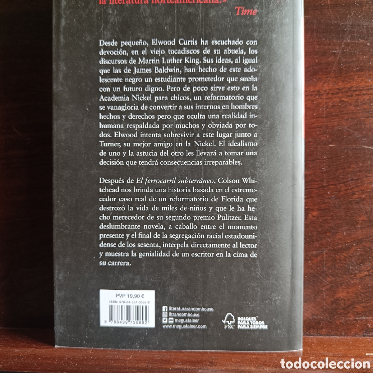 Libros: LOS CHICOS DE LA NICKEL.Colson Whitehead - Foto 2