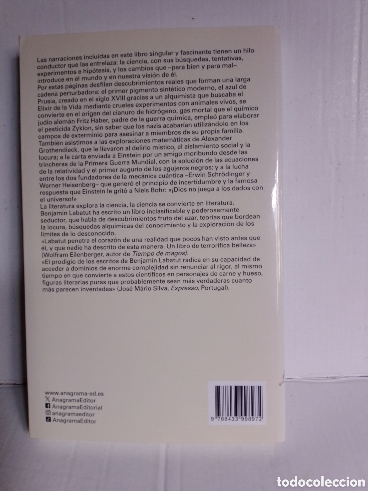 Libros: UN VERDOR TERRIBLE - BENJAMIN LABATUT - Foto 2
