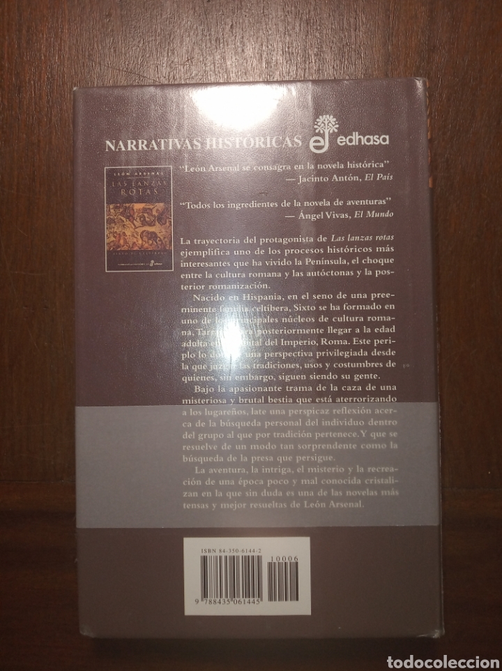 Libros: Las lanzas rotas.Leon Arsenal - Foto 2