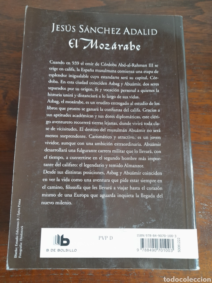 Libros: El Moz&aacute;rabe. Jes&uacute;s S&aacute;nchez Adalid - Foto 2