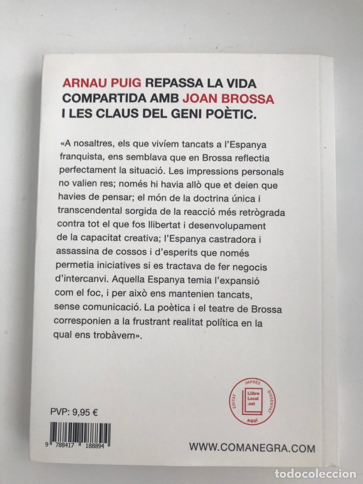 Libros: Brossa. Arnau Puig. Editorial Comanegra 2019. - Foto 2