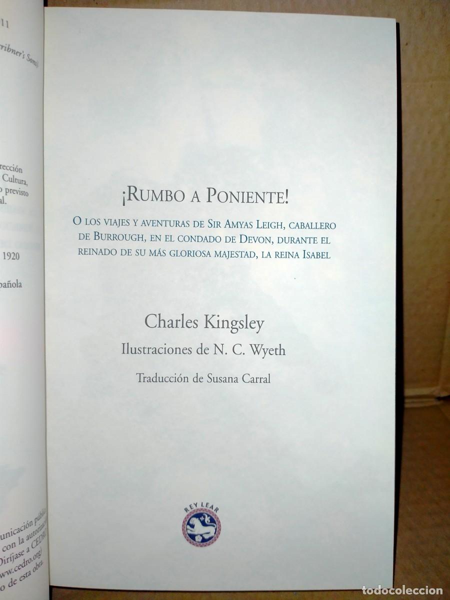 Libros: CHARLES KINGSLEY. &iexcl;RUMBO A PONIENTE&iexcl; .REY LEAR - Foto 3