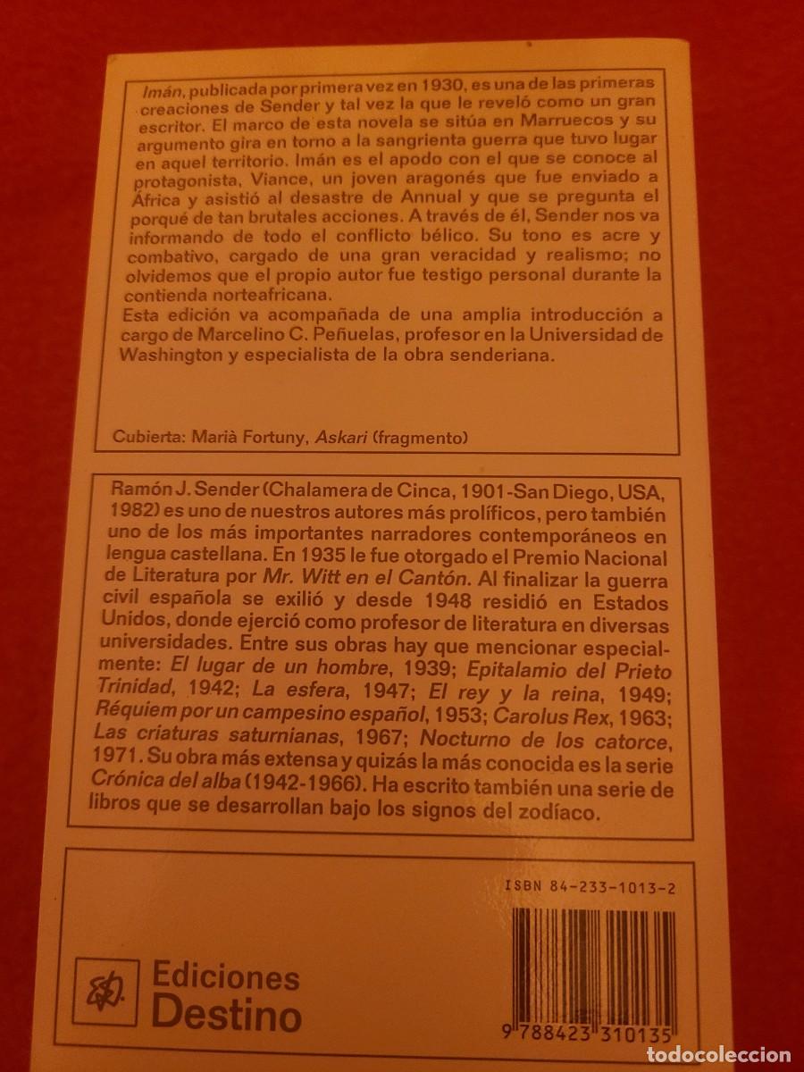 Libros: Im&aacute;n. Ram&oacute;n J. Sender - Foto 2