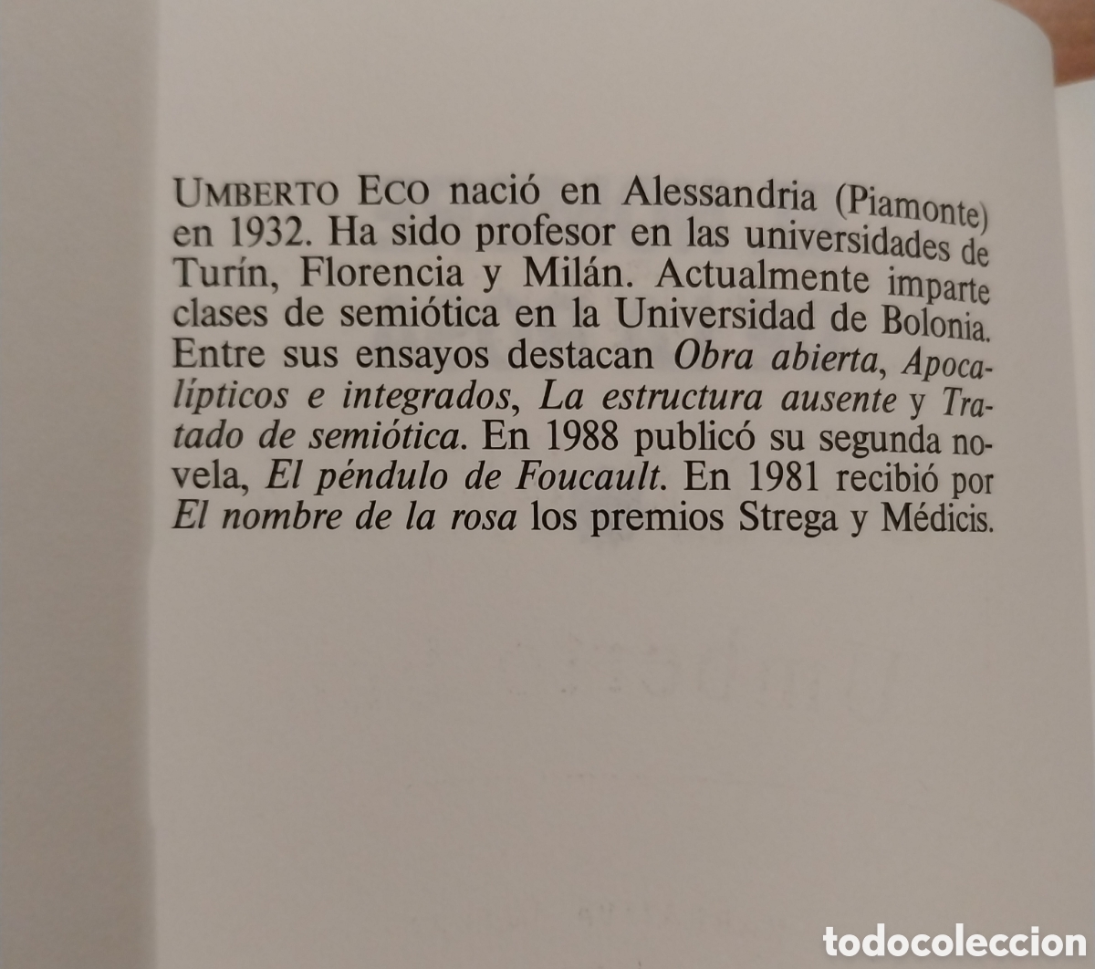 Libros: Novela &rdquo;El Nombre de la Rosa&rdquo; - Foto 5