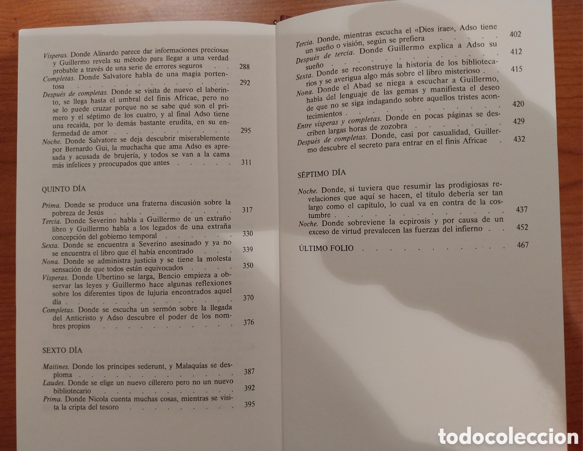 Libros: Novela &rdquo;El Nombre de la Rosa&rdquo; - Foto 9