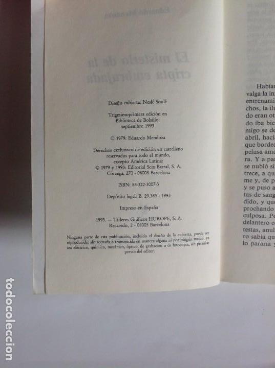 Libros: LIBRO EL MISTERIO DE LA CRIPTA EMBRUJADA - MENDOZA, E _LEY248 - Foto 3